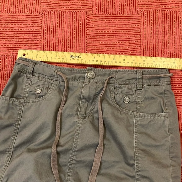 Jacob women’s size 7/8 Gray Cargo Mini Skirt Tie Front - Picture 5 of 11